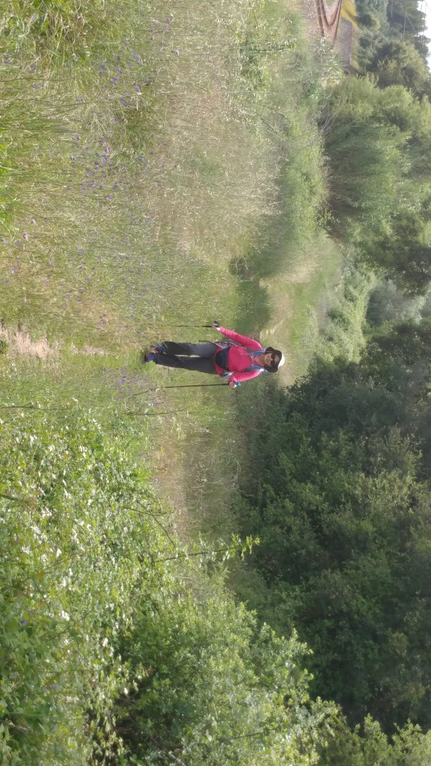 Anne on Caminho path